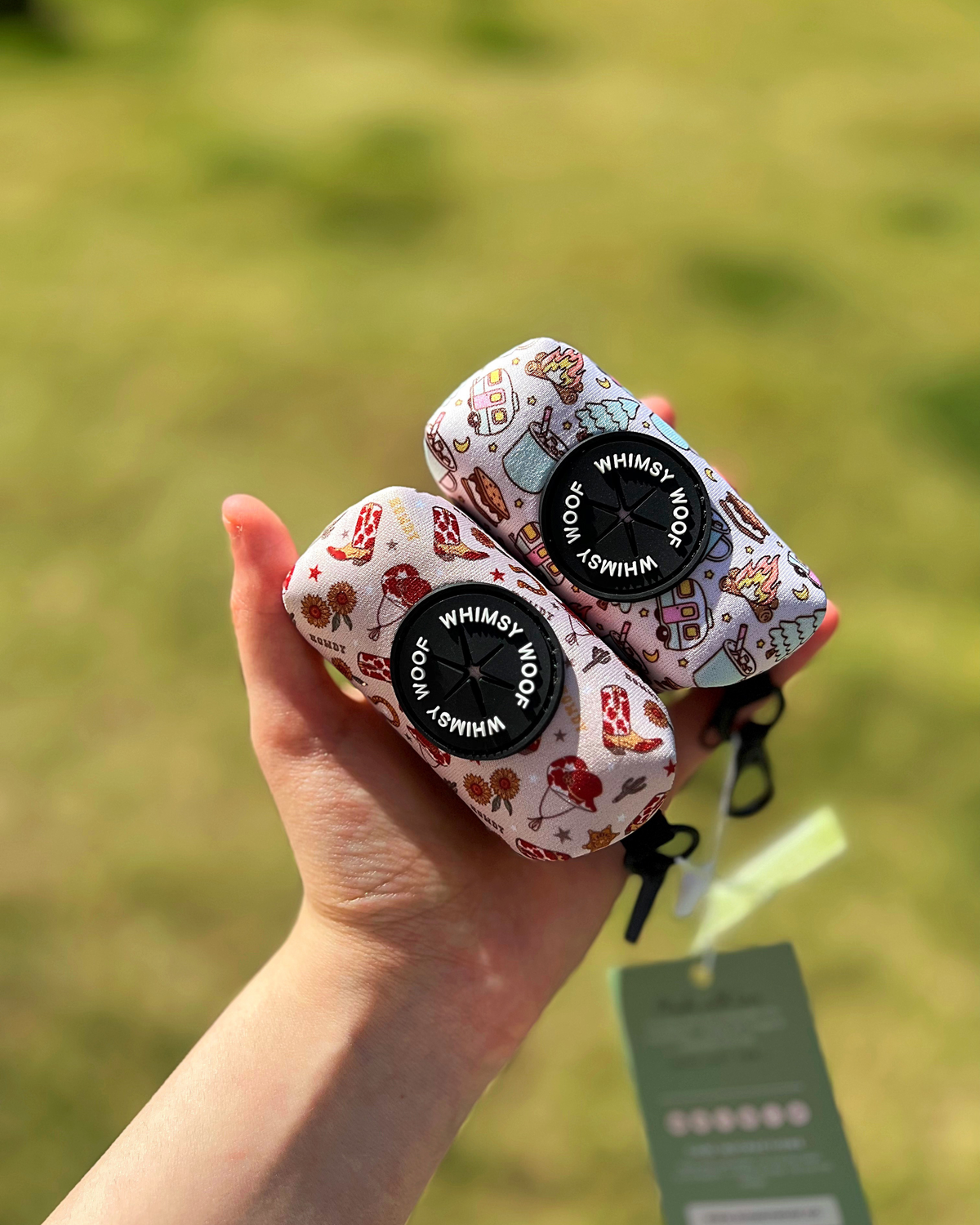 Whimsy Woof Camping Pups Dog Waste Bag Holder