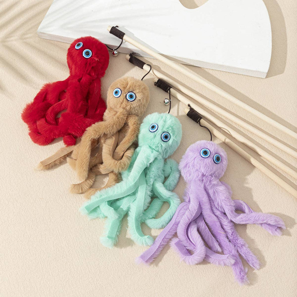 Moo - Octopus Cat Teaser Wand: Purple