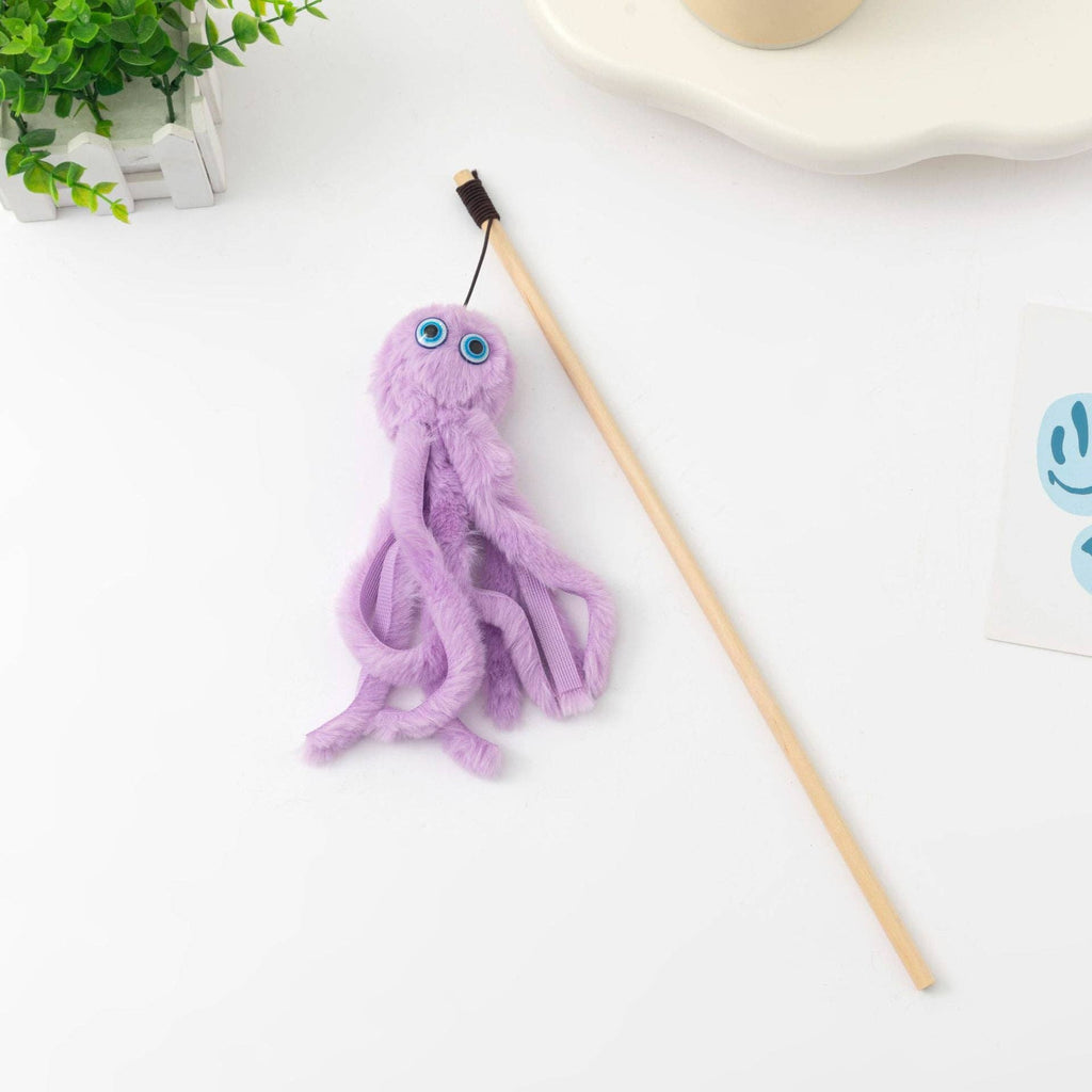 Moo - Octopus Cat Teaser Wand: Purple