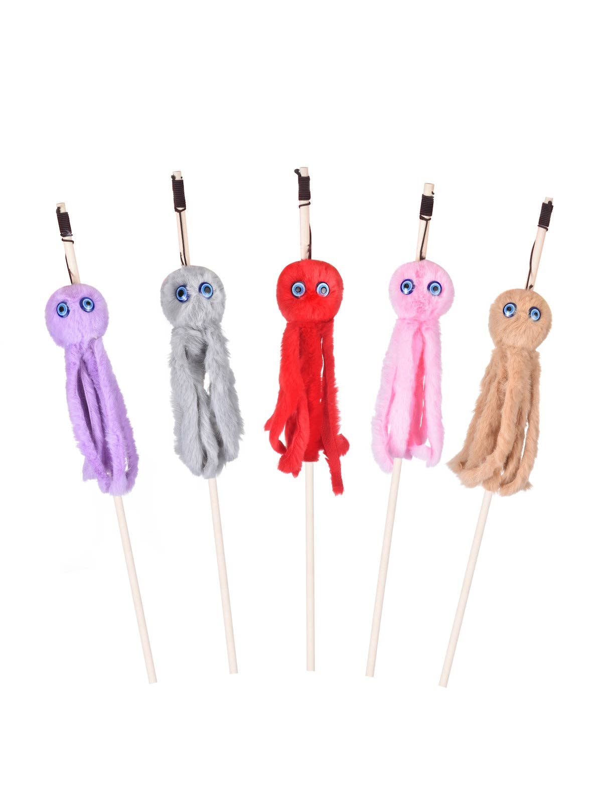Moo - Octopus Cat Teaser Wand: Gray
