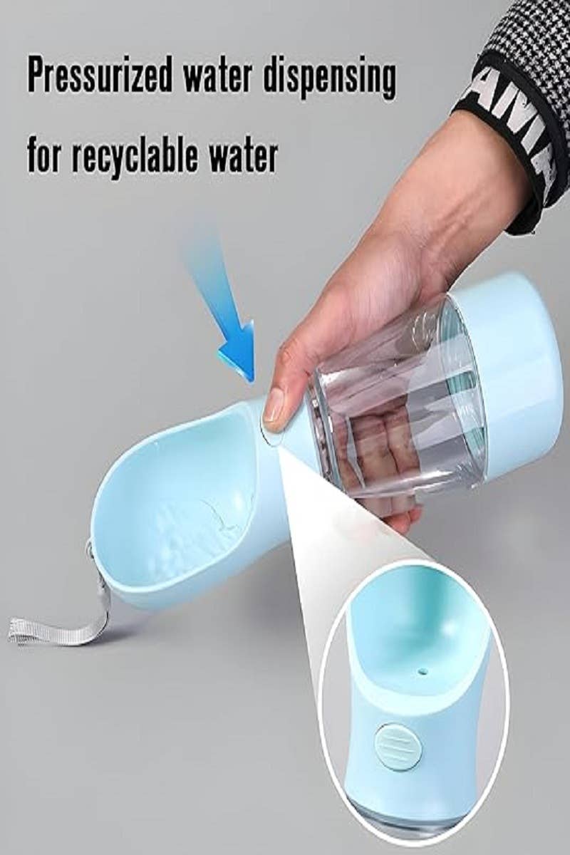 3-in-1 Pet Water Bottle – Green