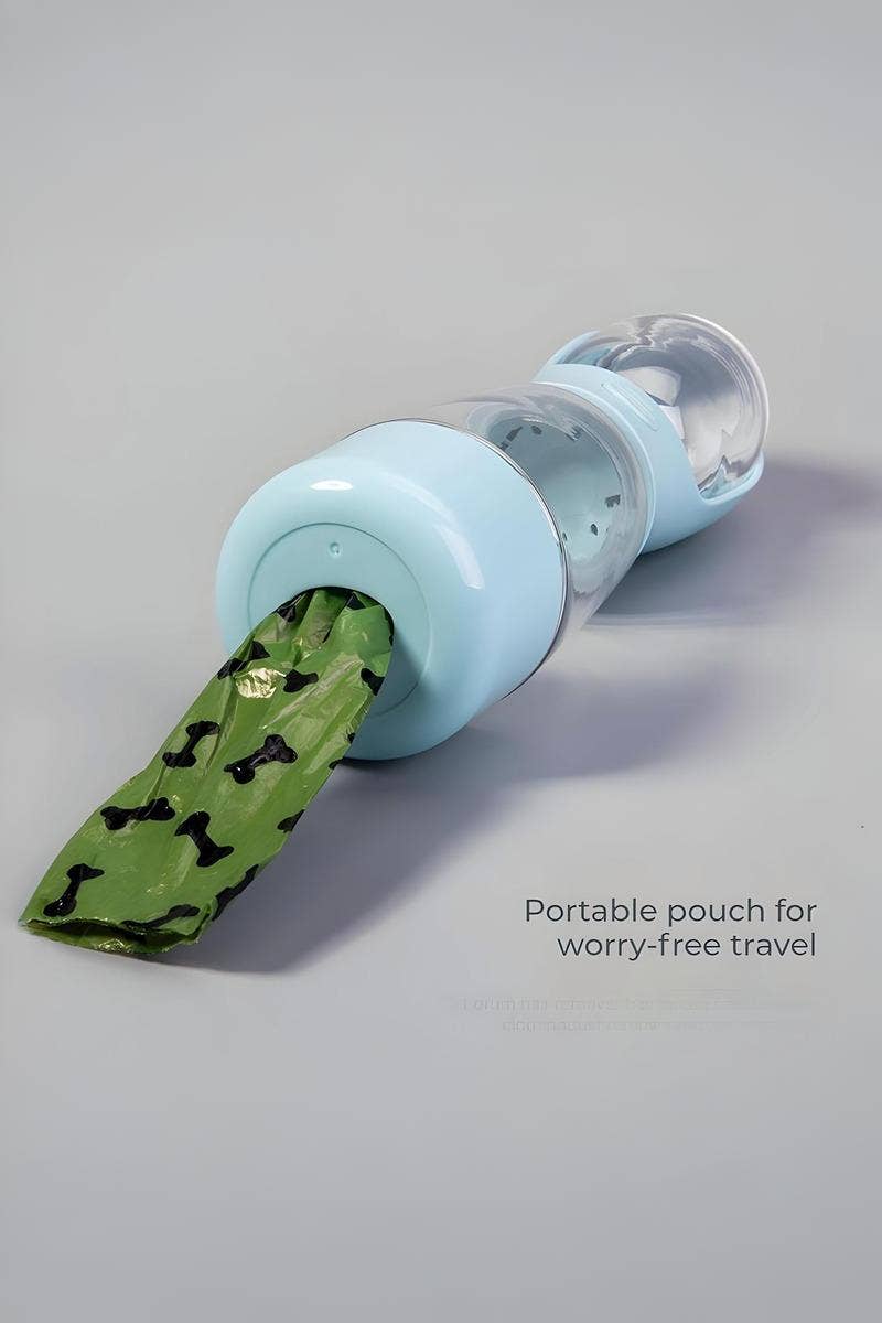 3-in-1 Pet Water Bottle – Sky Blue