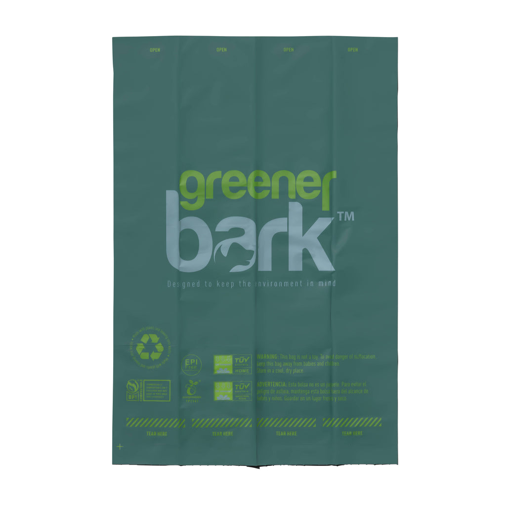 Greener Bark Compostable Dog Waste Bags - Single Rolls - Pine